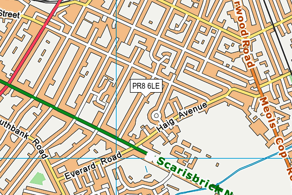 PR8 6LE map - OS VectorMap District (Ordnance Survey)