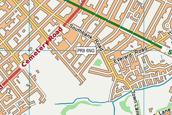 PR8 6NG map - OS VectorMap District (Ordnance Survey)