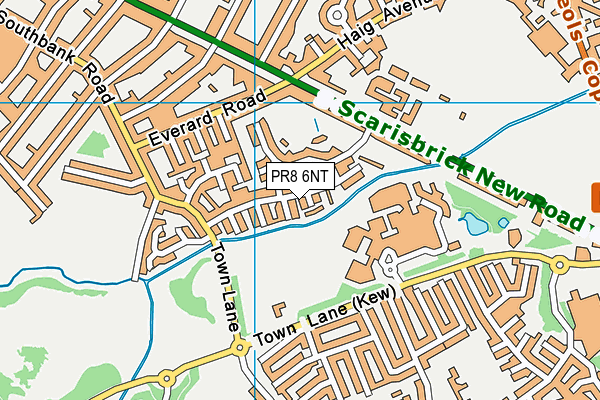 PR8 6NT map - OS VectorMap District (Ordnance Survey)