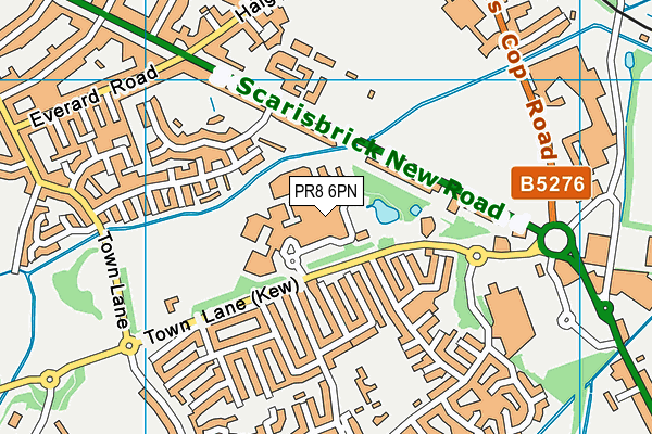 PR8 6PN map - OS VectorMap District (Ordnance Survey)