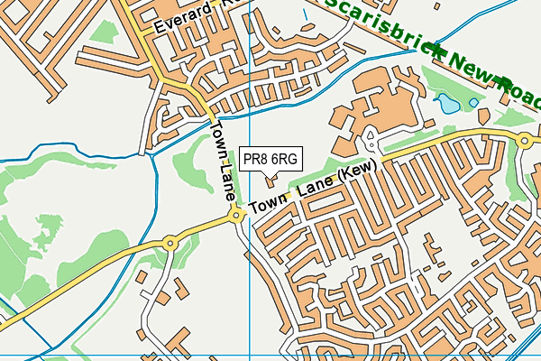 PR8 6RG map - OS VectorMap District (Ordnance Survey)