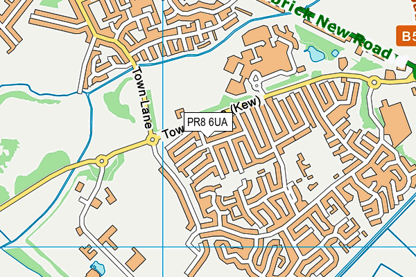 PR8 6UA map - OS VectorMap District (Ordnance Survey)