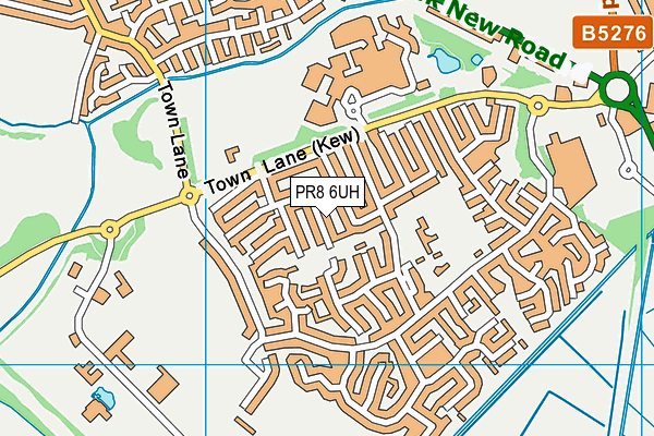 PR8 6UH map - OS VectorMap District (Ordnance Survey)