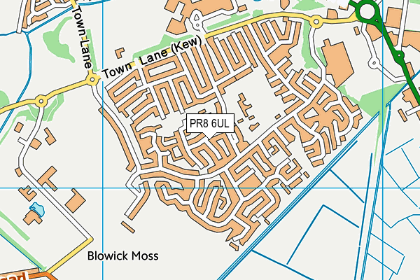 PR8 6UL map - OS VectorMap District (Ordnance Survey)