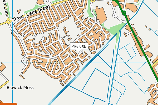 PR8 6XE map - OS VectorMap District (Ordnance Survey)