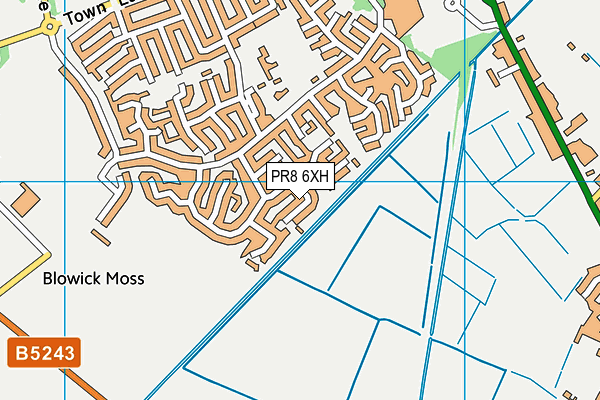 PR8 6XH map - OS VectorMap District (Ordnance Survey)