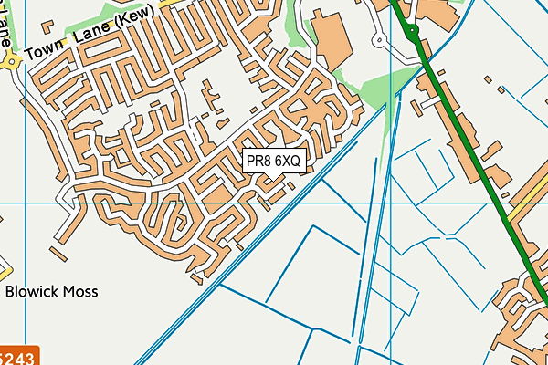 PR8 6XQ map - OS VectorMap District (Ordnance Survey)