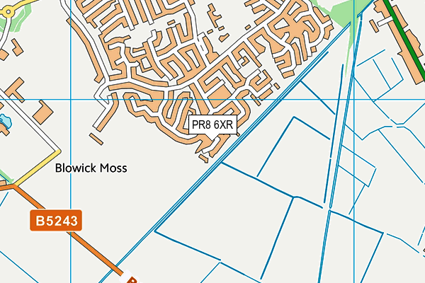 PR8 6XR map - OS VectorMap District (Ordnance Survey)