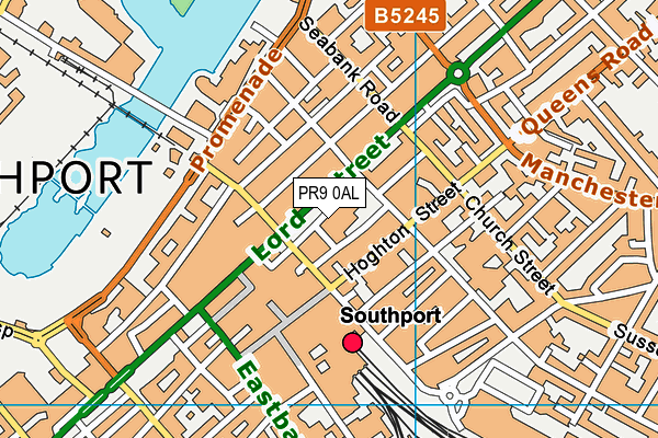 PR9 0AL map - OS VectorMap District (Ordnance Survey)