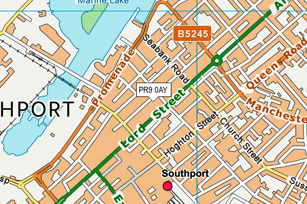 PR9 0AY map - OS VectorMap District (Ordnance Survey)