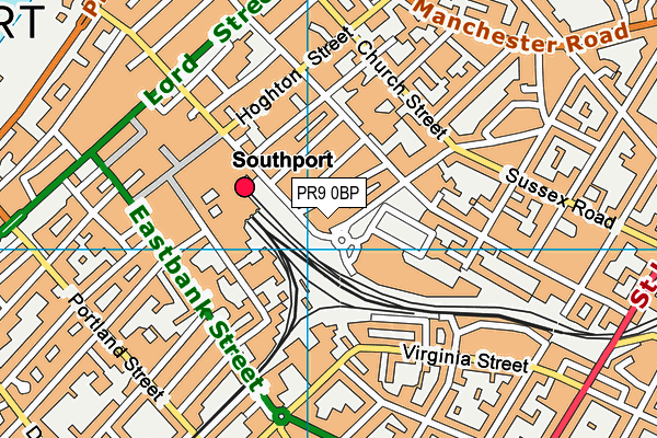 PR9 0BP map - OS VectorMap District (Ordnance Survey)