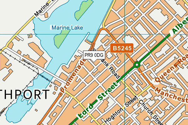 PR9 0DG map - OS VectorMap District (Ordnance Survey)