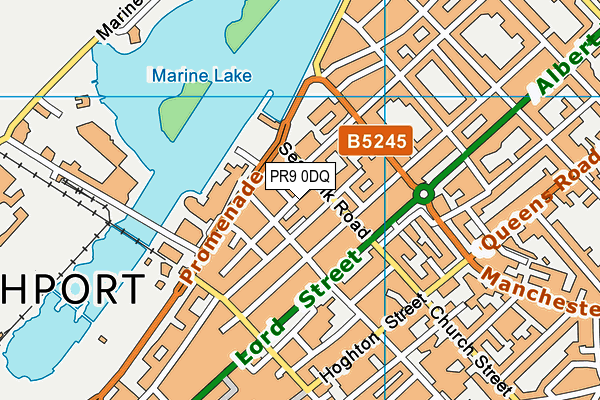 PR9 0DQ map - OS VectorMap District (Ordnance Survey)