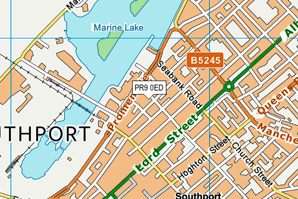 PR9 0ED map - OS VectorMap District (Ordnance Survey)