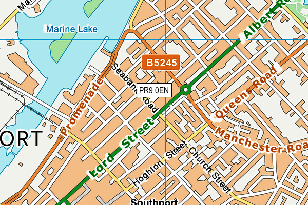 PR9 0EN map - OS VectorMap District (Ordnance Survey)