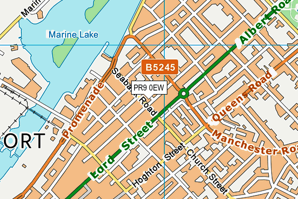 PR9 0EW map - OS VectorMap District (Ordnance Survey)