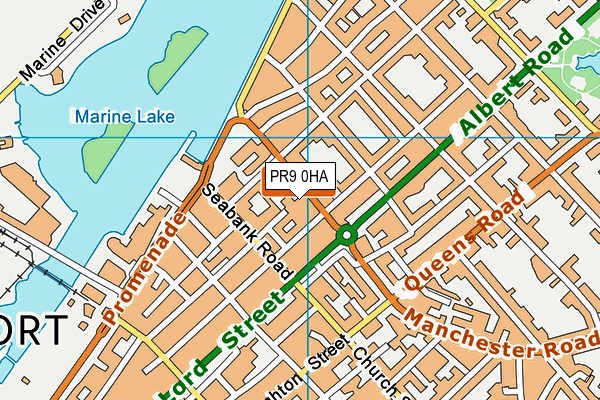 PR9 0HA map - OS VectorMap District (Ordnance Survey)