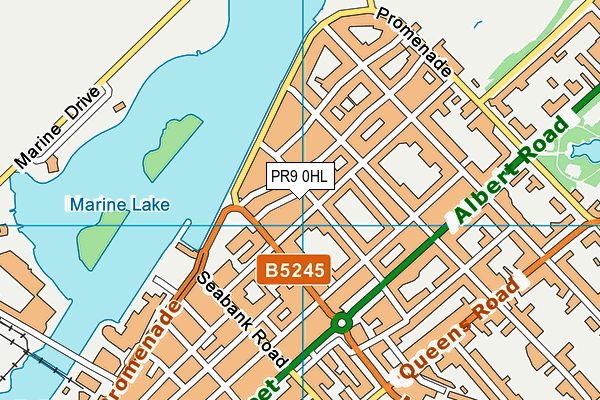 PR9 0HL map - OS VectorMap District (Ordnance Survey)