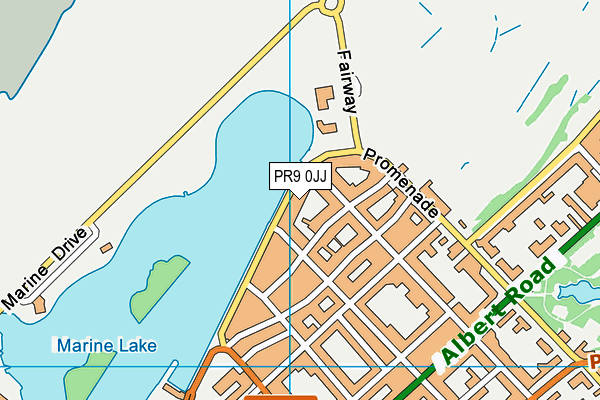 PR9 0JJ map - OS VectorMap District (Ordnance Survey)