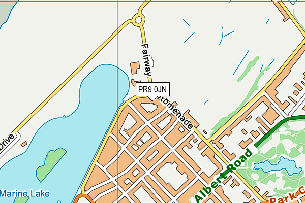 PR9 0JN map - OS VectorMap District (Ordnance Survey)