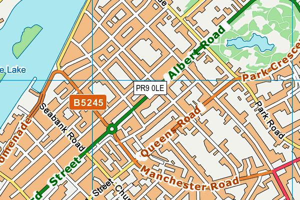 PR9 0LE map - OS VectorMap District (Ordnance Survey)