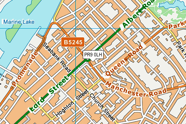 PR9 0LH map - OS VectorMap District (Ordnance Survey)