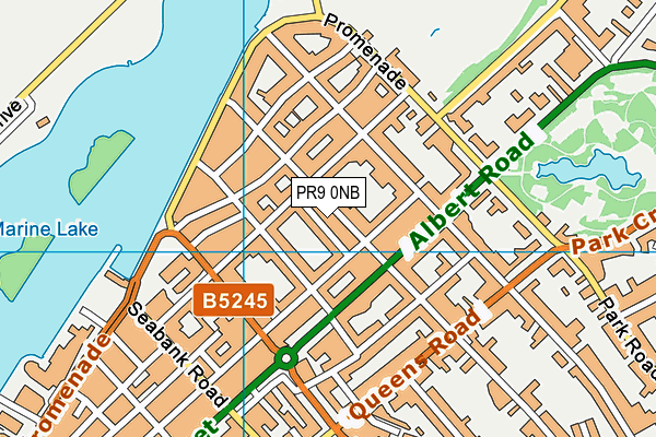 Stutelea Hotel Leisure Club (Closed) map (PR9 0NB) - OS VectorMap District (Ordnance Survey)