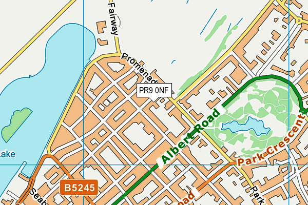 PR9 0NF map - OS VectorMap District (Ordnance Survey)