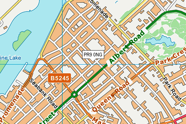 PR9 0NG map - OS VectorMap District (Ordnance Survey)