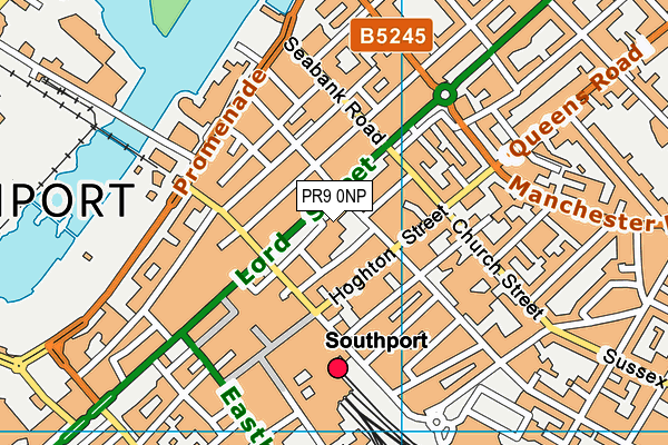 PR9 0NP map - OS VectorMap District (Ordnance Survey)