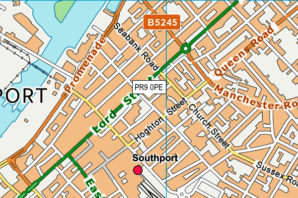 PR9 0PE map - OS VectorMap District (Ordnance Survey)