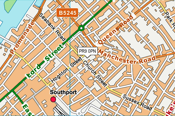 PR9 0PN map - OS VectorMap District (Ordnance Survey)