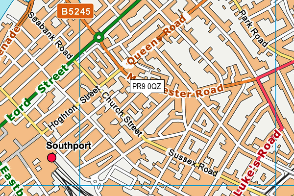 PR9 0QZ map - OS VectorMap District (Ordnance Survey)