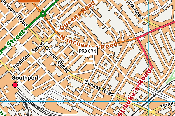 PR9 0RN map - OS VectorMap District (Ordnance Survey)