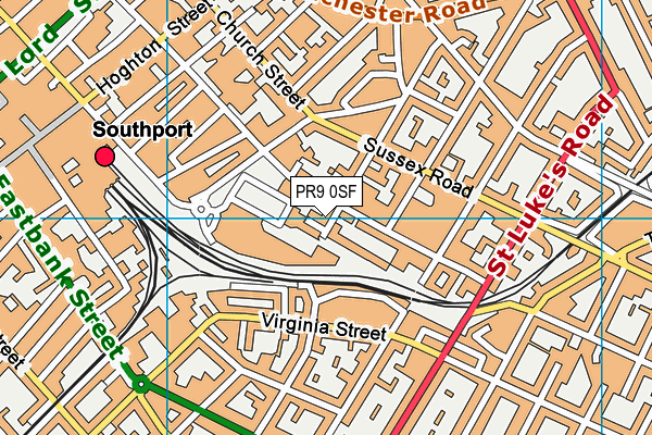 PR9 0SF map - OS VectorMap District (Ordnance Survey)