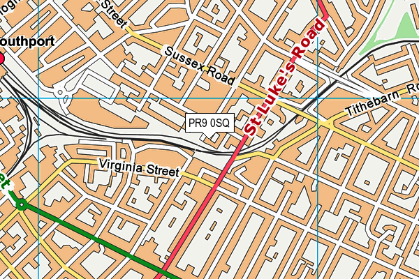 PR9 0SQ map - OS VectorMap District (Ordnance Survey)