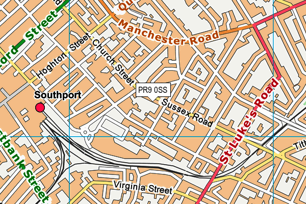 PR9 0SS map - OS VectorMap District (Ordnance Survey)