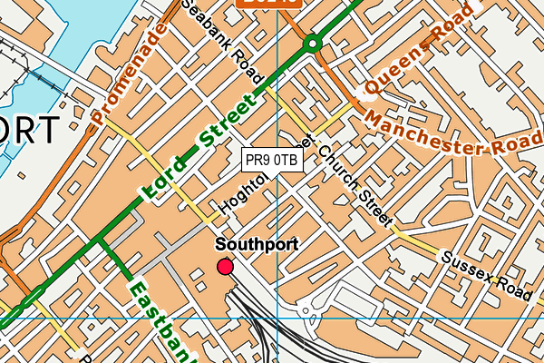 PR9 0TB map - OS VectorMap District (Ordnance Survey)