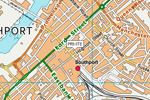 PR9 0TE map - OS VectorMap District (Ordnance Survey)