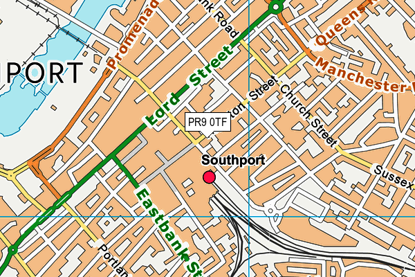 PR9 0TF map - OS VectorMap District (Ordnance Survey)