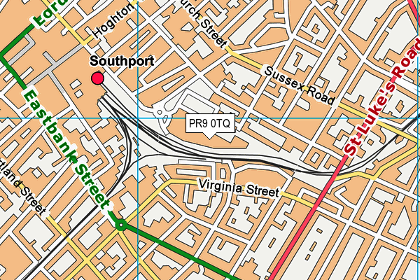 PR9 0TQ map - OS VectorMap District (Ordnance Survey)