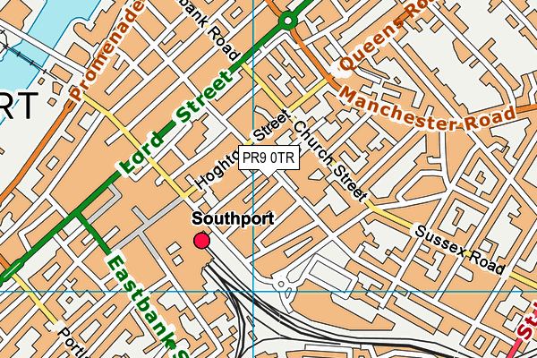 PR9 0TR map - OS VectorMap District (Ordnance Survey)