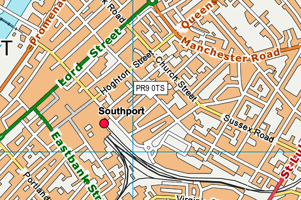 PR9 0TS map - OS VectorMap District (Ordnance Survey)