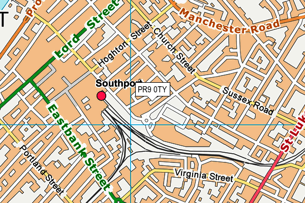 PR9 0TY map - OS VectorMap District (Ordnance Survey)