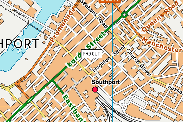 PR9 0UT map - OS VectorMap District (Ordnance Survey)