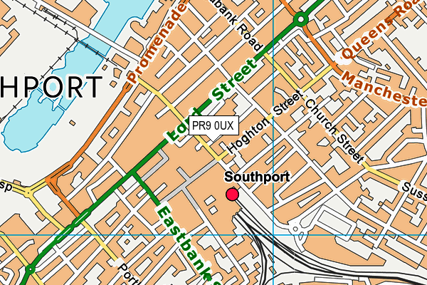 PR9 0UX map - OS VectorMap District (Ordnance Survey)