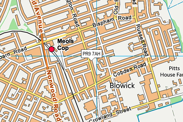 PR9 7AH map - OS VectorMap District (Ordnance Survey)