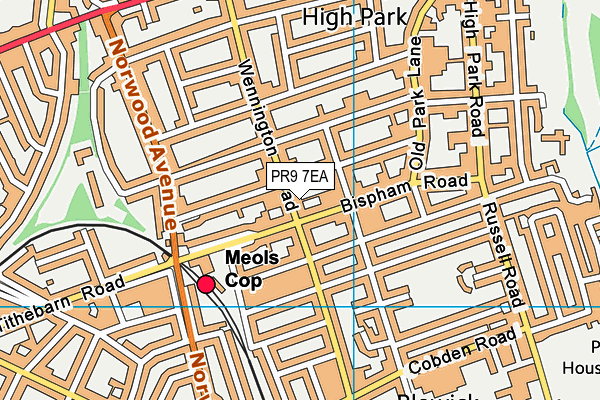 PR9 7EA map - OS VectorMap District (Ordnance Survey)