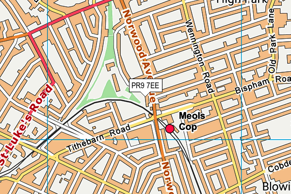 PR9 7EE map - OS VectorMap District (Ordnance Survey)