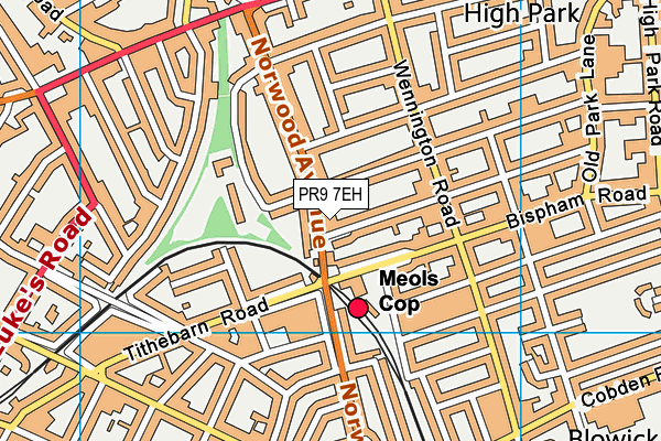 PR9 7EH map - OS VectorMap District (Ordnance Survey)